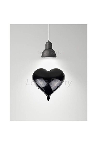 LOTUS PARTY 1 قطعة 18 بوصة بالون فويل قلب أسود