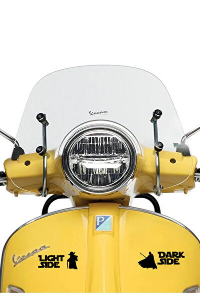 BENİMSER REKLAM Star Wars Yoda Dark Araba, Motorsiklet, Kask, Laptop, Cam, Lamba Düğmesi Sticker 2'li