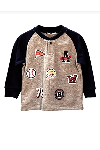 Zeyland Erkek Bebek Ve Çocuk % 100 Pamuk Cotton Grimelaj Renk Sweatshirt 82m1...