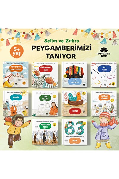 Selim Ve Zehra Peygamberimizi Tanıyor Serisi (10 KİTAP) | Çocuklar Için Eğitici Ve Islami Hikayeler