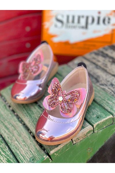 Surpie Shoes Balerini cu detalii fluture, balerini pentru copii, balerini ortopedici pentru copii