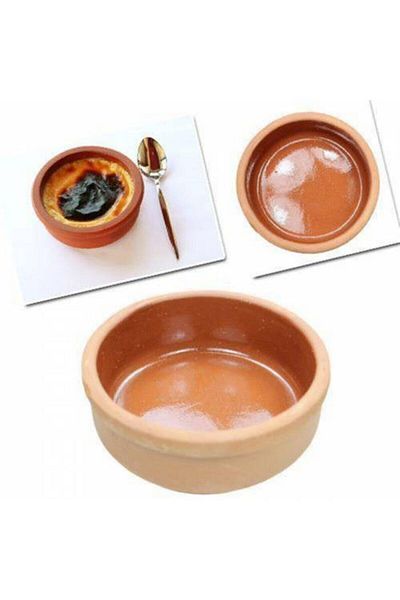 tekçe 6-Piece Clay Pot Yoghurt, Rice Pudding and Food Container