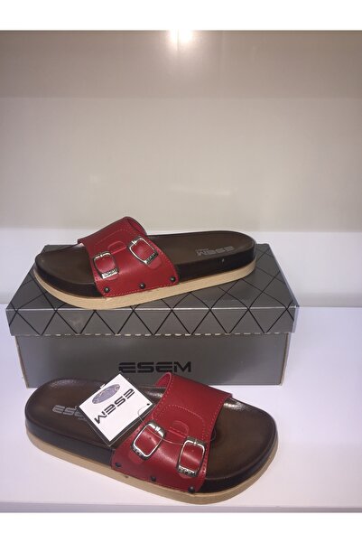 AkınalBella Akınal bella kırmızı tokalı esem terlik