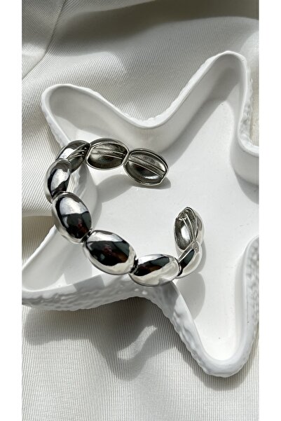 Vi store Çelik Silver İthal Özel Tasarım Boğum Bileklik
