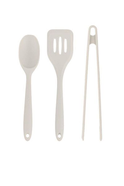 Tantitoni Silicone Gray 3-Piece Service Set Soft Set3Qg