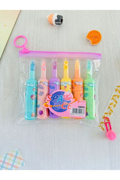 YEŞİL KIRTASİYE Space Set of 6 Highlighters