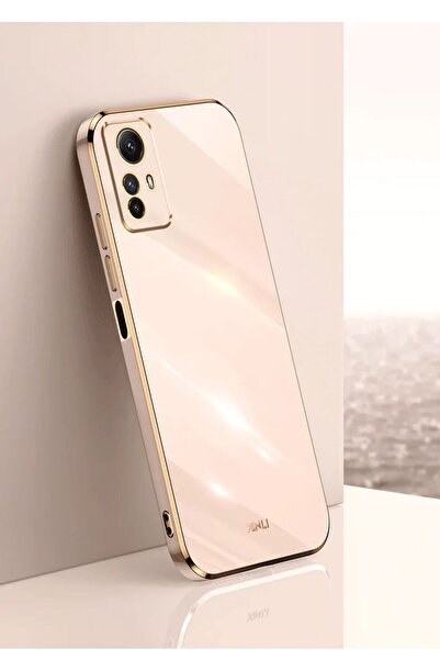 Rivor Xiaomi Redmi Note 12s 4g Kılıf Parlak Kenarı Altın Işlemeli Kamera Koru...