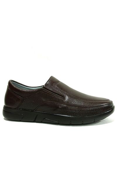 Fancy Brown Laceless Anatomical Comfort Men's Shoes