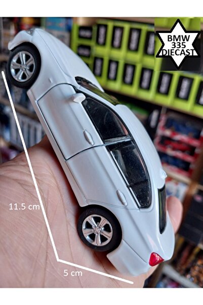 OYUNCAKSAHİLİ Bmw 335i Metal Araba Diecast Koleksiyon Demir Çekbırak Model 335 I Beyaz