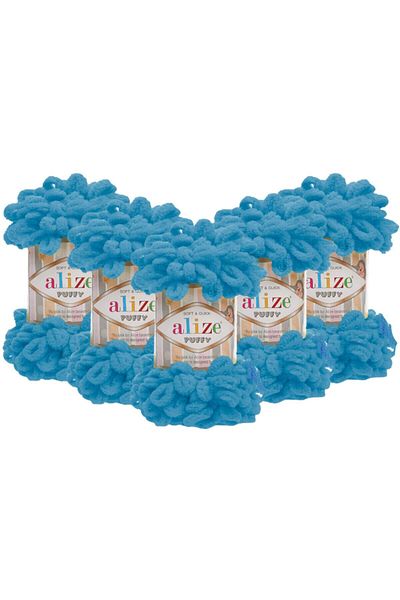 Alize Ocean 16 - Pachet de 5 fire pentru tricotat manual pufos