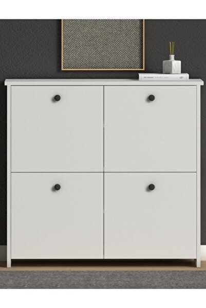 ENDECORMOB Cube Ayakkabılık Beyaz