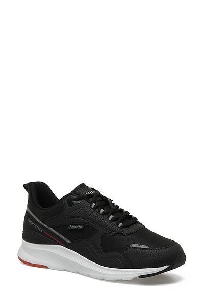 Kinetix Santos Pu 3Pr Black A Red Be Men's Sneaker Shoes
