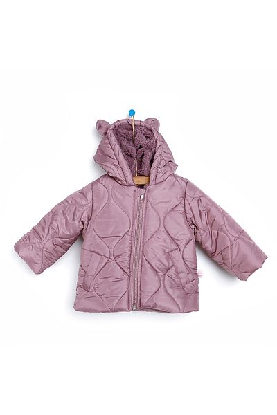 Bebbek Little Cutie Ear Detailed Micro Cute Coat (2 Years)