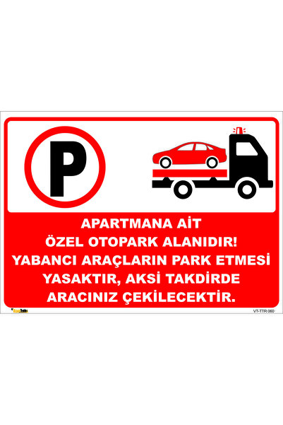 vizyon trafik Apartmana Ait Özel Otopark Alanı 50x70 Cm Dekota 3 Mm