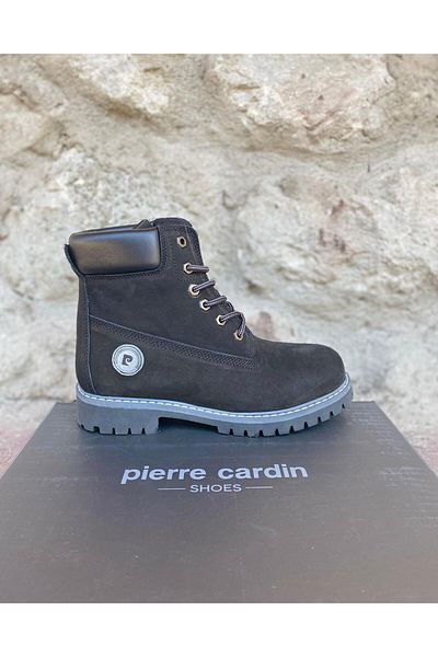 Pierre Cardin PİERRE CARDİN ΑΝΔΡΙΚΕΣ ΔΕΡΜΑΤΙΝΕΣ NUBUK ΑΠΟΚΛΕΙΣΤΙΚΕΣ ΜΠΟΤΕΣ ΜΕΣΑΙΑΣ ΣΟΛΑΣ 13650