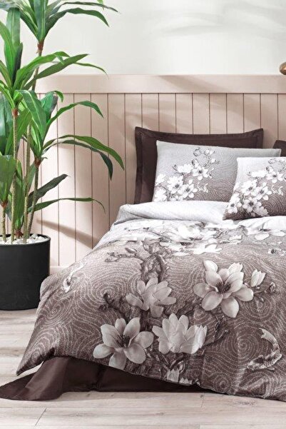 Özdilek Комплект завивки Ochiba с двоен цвят кафе