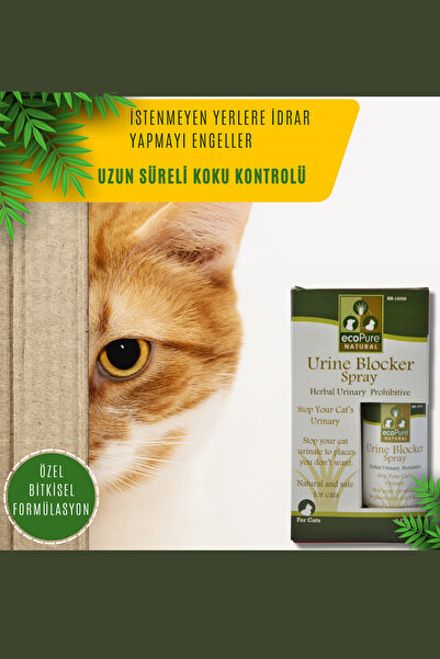 Ecopure Kediler İçin Bitkisel İdrar Engelleyici Sprey 3,3 Oz 8698712454291