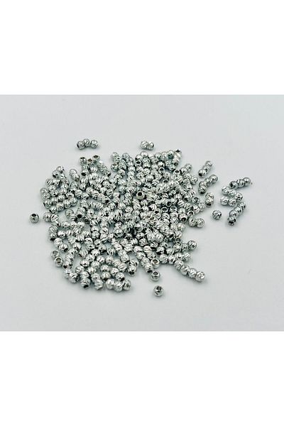 yiğit aksesuar 3 mm 1000 Pieces No Darkening Silver Dorica Bead Spacer Tool Jewelry Supplies