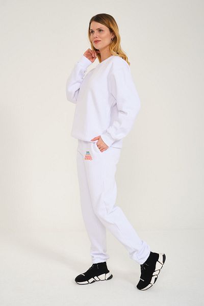 SELF CONTROL 0 Collar Premium Tracksuit Set - LOVE SMILE BREATH THANKS BE OKAY Printed