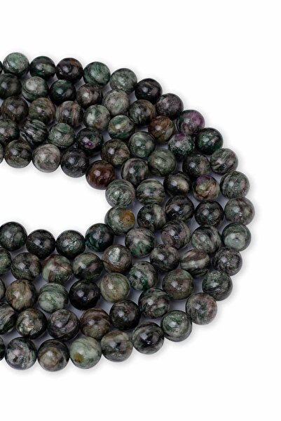 Dünya Doğal Taş Комплект от 8 мм зелен лепидолит