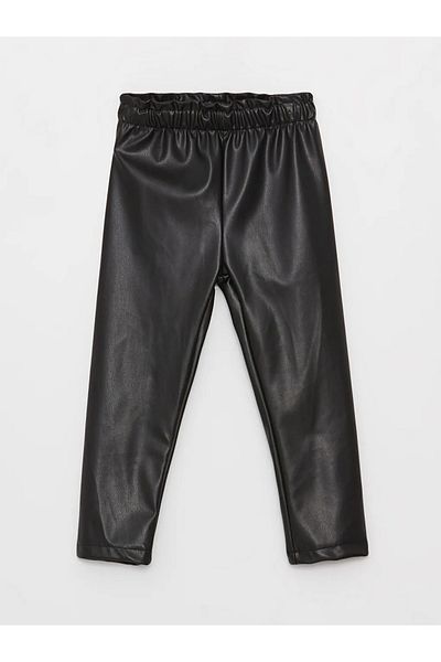 LC Waikiki LCW Baby - Leather LooK Elastic Waist LeGGinGs for Baby Girl