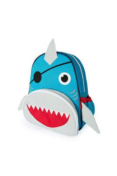 ZOOZY Rucsac Shark Grădiniță Cuib Creșă Geantă De școală Cu Figura Rechin Pirat