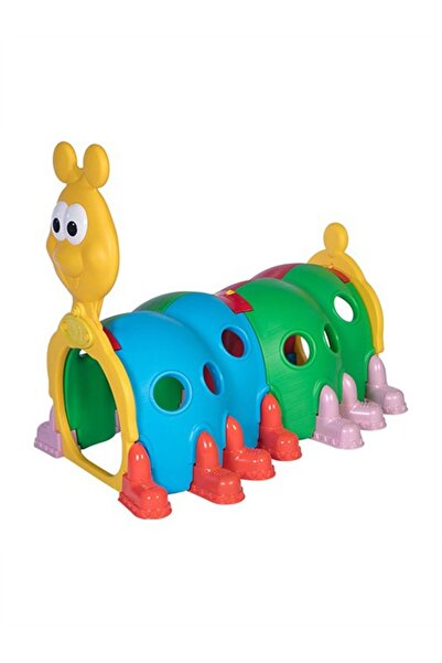 OSERSHOP Ekonomik Tırtıl Çocuk Oyun Tüneli Renkli Tırtıl Tünel 4 Boğumlu Plas...