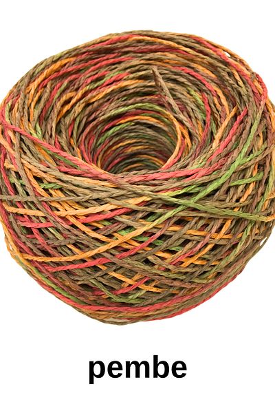 Işin Tasarım HAND PAINTED SOFT COLORED PAPER STRING