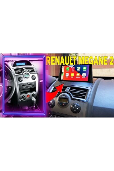 OEM RENAULT MEGANE 2 ANDROİD 14 2-32 MULTİMEDYA CARPLAY-KAMERA-IPS
