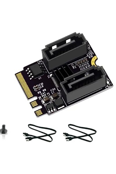 Genel Markalar 4724 M.2 Key A+E to SATA3.0 Expansion WiFi Port Çevirici Çokla...