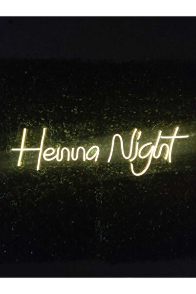 dekoraven Henna Night Kına Gecesi Organizasyon Neon Led tabela Dekoratif Aydı...