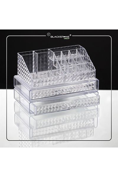 AHİR TİCARET Σετ Μακιγιάζ Organizer με 2 Συρτάρια με Μοτίβο