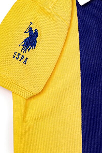 U.S. Polo Assn. Erkek Çocuk Açık Sarı Polo Yaka Tişört