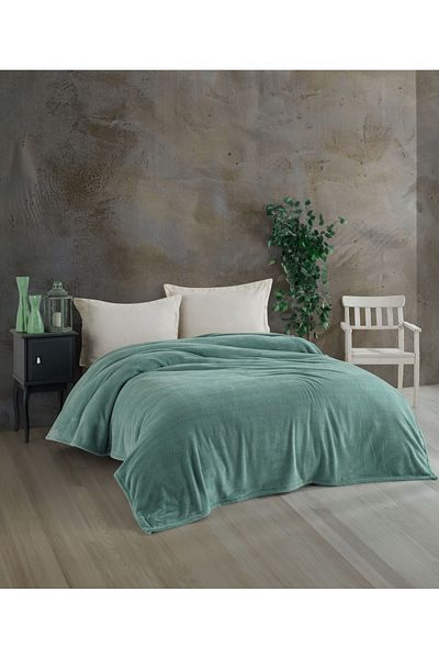 MCN Tekstil Plush Welsoft Blanket - Bed, Sofa Cover