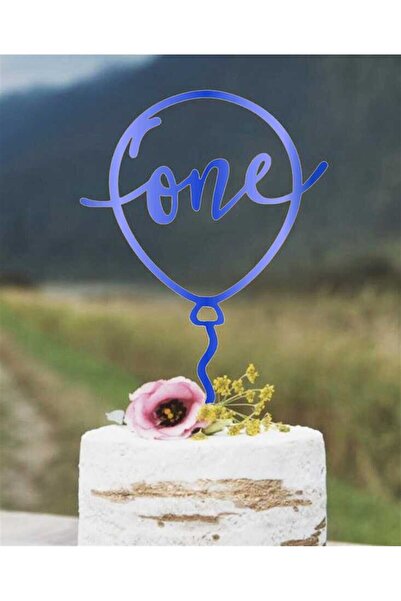 Yusuf Dirik YD Party Supplies بالون بلو بليكسي لتزيين الكيك موديل 17 سم لون أزرق