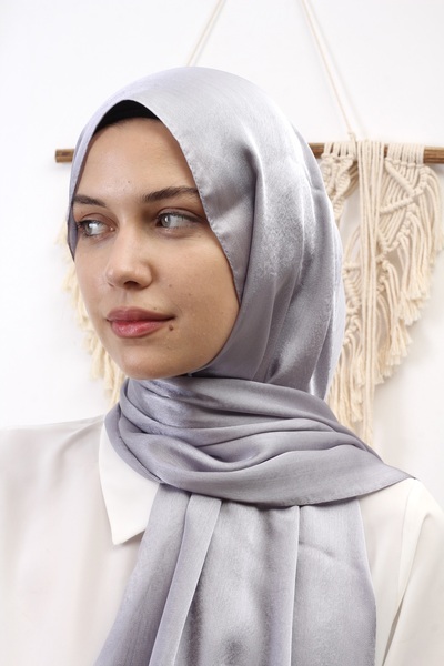 Neon scarf Janjan Abiye Şal Gri