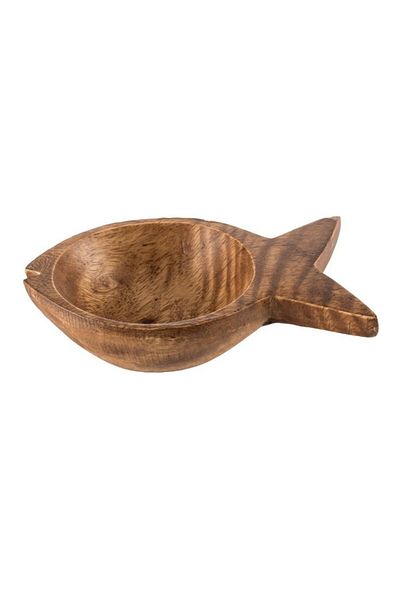Paşabahçe 1 Piece Fish Wooden Mini Bowl