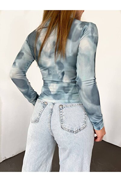 Butik Beyza Μακρυμάνικη μπλούζα με ψηφιακή εκτύπωση