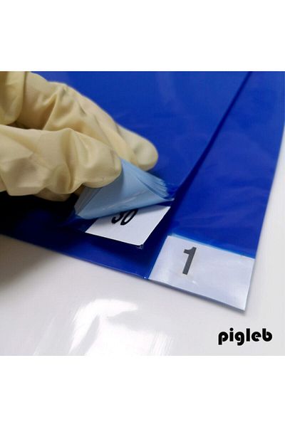 pigleb Mop adeziv - Albastru 150 foi - 5 plăci