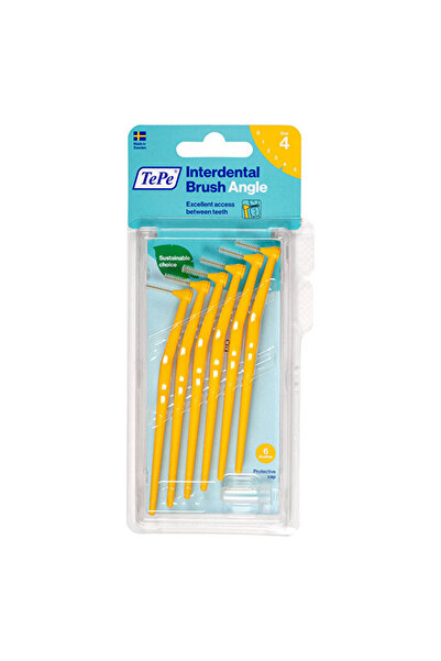 TePe Arayüz Fırçası - Angle Saplı 0.7 mm Sarı - 6'lı