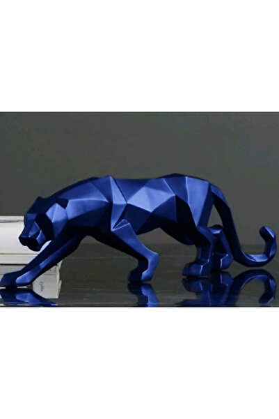 MIARIK DESIGN & DEKORASYON Dekoratif Kübik Panter Poljester Heykel, Obje