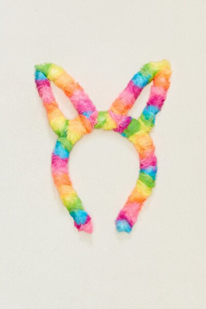 Fulla Moda Λούτρινη πόρπη με στέμμα με αυτιά κουνελιού