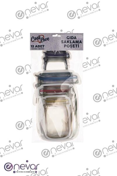 Cook With Love Pungă pentru depozitarea alimentelor - 12 buc