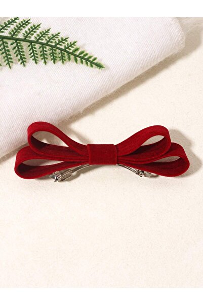 CSR AKSESUAR double-deck french automatic velvet bow buckle