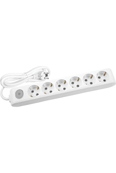 VİKO Multi-let Altılı Priz ( 6 Lı ) Anahtarlı Topr Çocuk Korumalı Kablolu Gru...