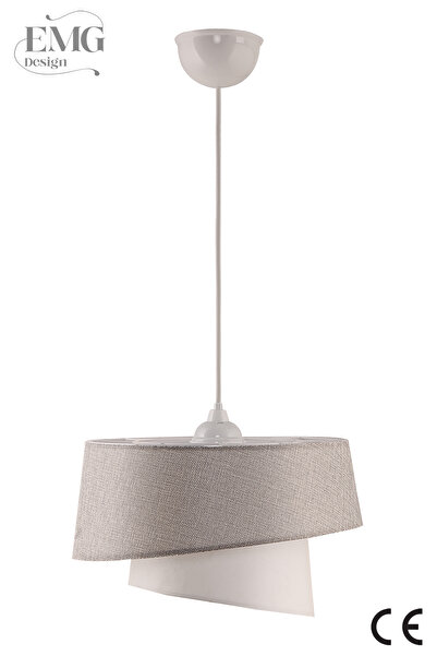 Emg DesiGn Manolya Modern Kumaş Başlıklı 2 Katlı Yatak Odası Çocuk Odası Salon Mutfak Hol Avize