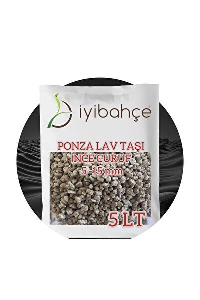 İYİBAHÇE Pomza Volkanik Tüf 5 LT Açık Renk 5-15 mm Boy