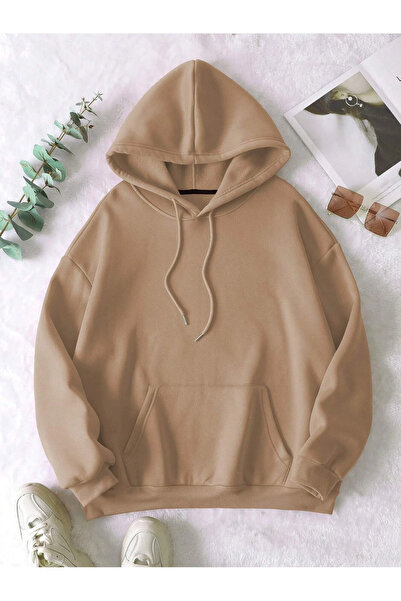 Adrift Унісекс Жіночий/Чоловічий ПЛОСКИЙ Кольоровий Принт Оверсайз Світшот з Капюшоном