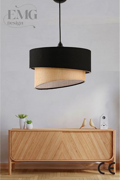 Emg DesiGn Magnolia Modern Fabric Headboard 2-Tier Bedroom Children's Room Living Room Kitchen Hallway Chandelier