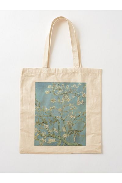 w house Bellows Cloth Shoulder Bag 17434 - Vincent Van Gogh Painting - Almond Blossom